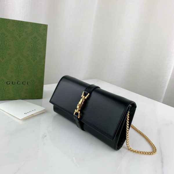 Replica Gucci Jackie 1961 Chain Wallet in Calfskin - Image 3
