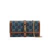 Best Replicas Bags - Blue Denim Replica Gucci Jackie 1961 Chain Wallet 652681 Shop For Best Louis Vuitton LV Replica Bags With Cheap Price