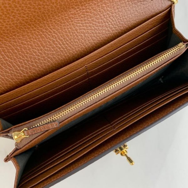 Blue Denim Replica Gucci Jackie 1961 Chain Wallet 652681 - Image 12