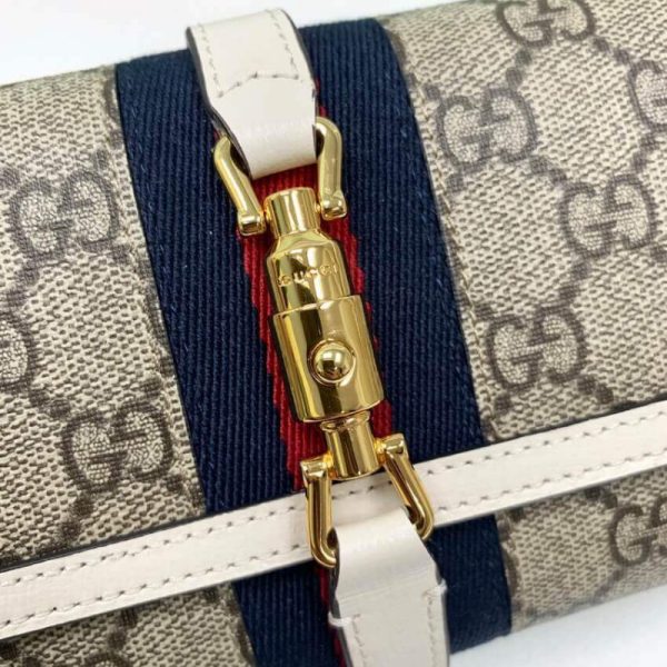Gucci Jackie 1961 Replica Chain Wallet in White - Image 6
