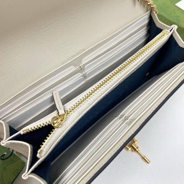 Gucci Jackie 1961 Replica Chain Wallet in White - Image 8