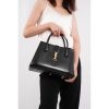 Best Replicas Bags - Replica Gucci Jackie 1961 Black Leather Medium Tote Bag Shop For Best Louis Vuitton LV Replica Bags With Cheap Price