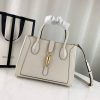 Best Replicas Bags - Replica Gucci Jackie 1961 White Leather Tote Bag Shop For Best Louis Vuitton LV Replica Bags With Cheap Price