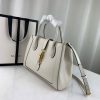 Best Replicas Bags - Replica Gucci Jackie 1961 White Leather Tote Bag Shop For Best Louis Vuitton LV Replica Bags With Cheap Price