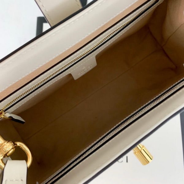Replica Gucci Jackie 1961 White Leather Tote Bag - Image 18
