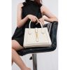 Best Replicas Bags - Replica Gucci Jackie 1961 White Leather Tote Bag Shop For Best Louis Vuitton LV Replica Bags With Cheap Price