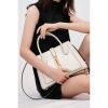 Best Replicas Bags - Replica Gucci Jackie 1961 White Leather Tote Bag Shop For Best Louis Vuitton LV Replica Bags With Cheap Price