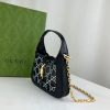 Best Replicas Bags - Replica Gucci Jackie 1961 Mini Black Lizard Bag with GG Crystals Shop For Best Louis Vuitton LV Replica Bags With Cheap Price