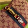 Best Replicas Bags - Replica Gucci Jackie 1961 Small Burgundy GG Canvas Shoulder Bag Shop For Best Louis Vuitton LV Replica Bags With Cheap Price