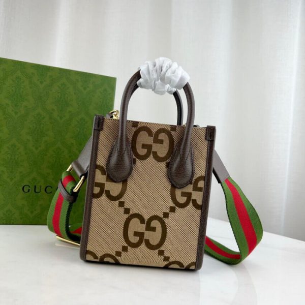 Replica Gucci GG Mini Tote Bag in Black - Stylish & Compact - Image 2