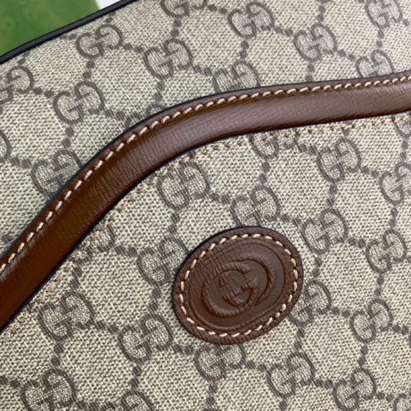 Gucci Messenger Bag Replica w/ Interlocking G Design - Image 7