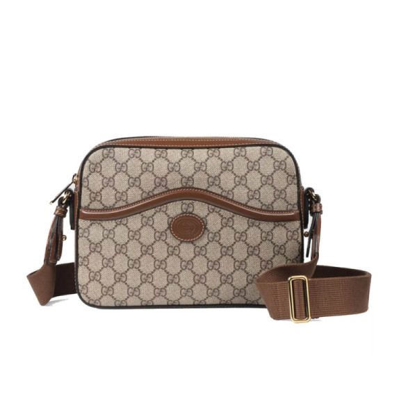 Gucci Messenger Bag Replica w/ Interlocking G Design