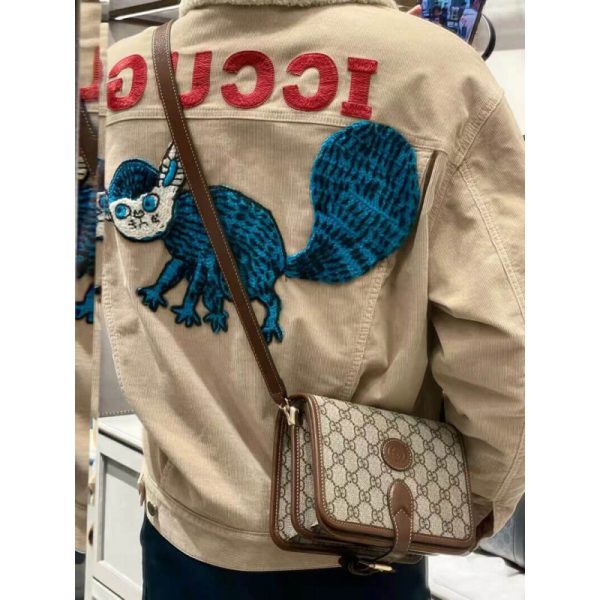 Replica Gucci GG Supreme Mini Shoulder Bag - Image 4