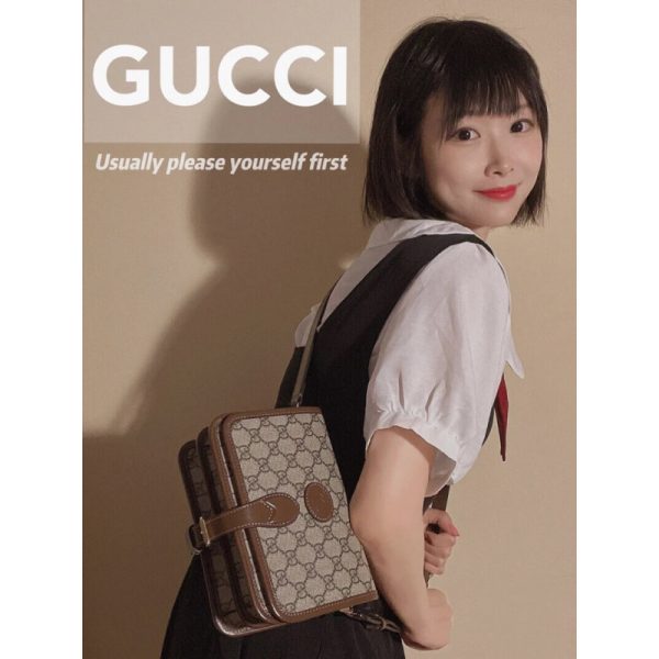 Replica Gucci GG Supreme Mini Shoulder Bag - Image 5