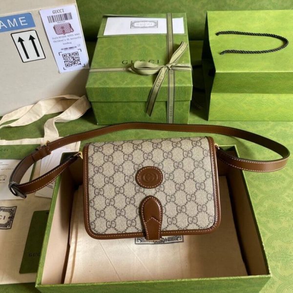 Replica Gucci GG Supreme Mini Shoulder Bag - Image 6