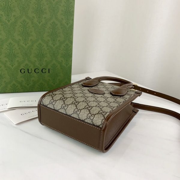 Gucci Mini Tote Bag Replica – GG Supreme Interlocking G - Image 11