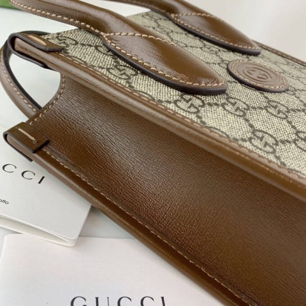 Gucci Mini Tote Bag Replica – GG Supreme Interlocking G - Image 13