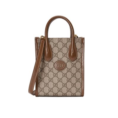 Gucci Mini Tote Bag Replica – GG Supreme Interlocking G