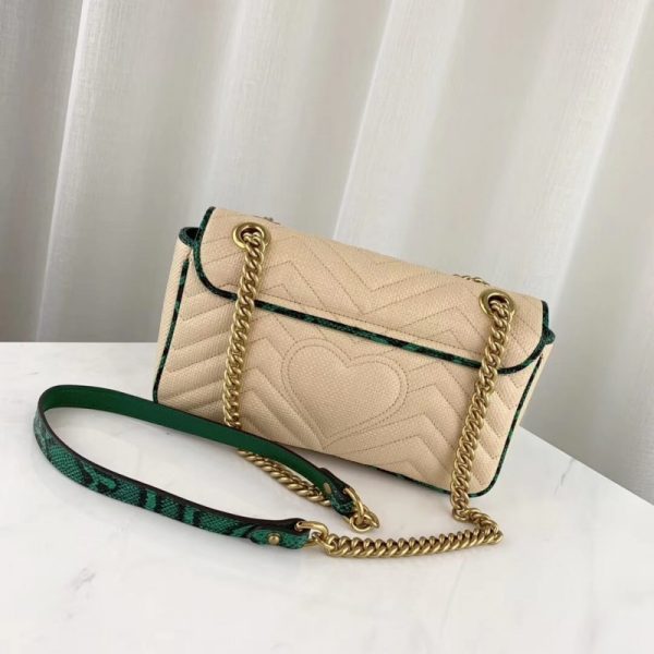 Replica Gucci GG Marmont Raffia Small Shoulder Bag – Online Exclusive - Image 3