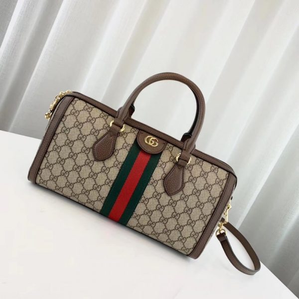 Replica Gucci Ophidia GG Medium Top Handle Bag, Coffee - Image 2