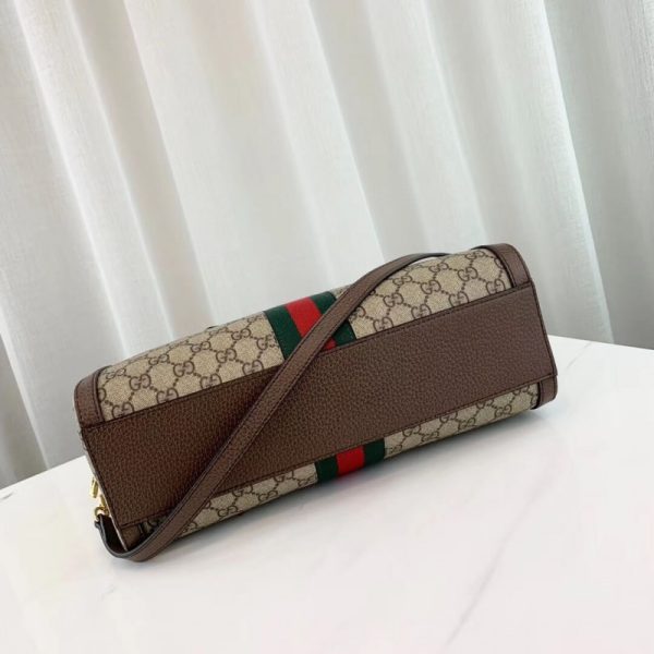 Replica Gucci Ophidia GG Medium Top Handle Bag, Coffee - Image 4