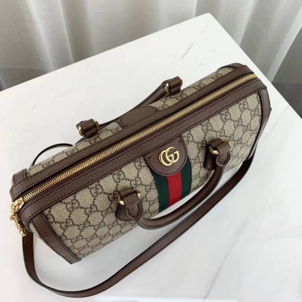 Replica Gucci Ophidia GG Medium Top Handle Bag, Coffee - Image 6