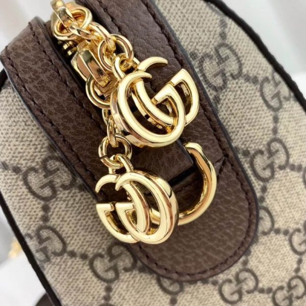 Replica Gucci Ophidia GG Medium Top Handle Bag, Coffee - Image 7