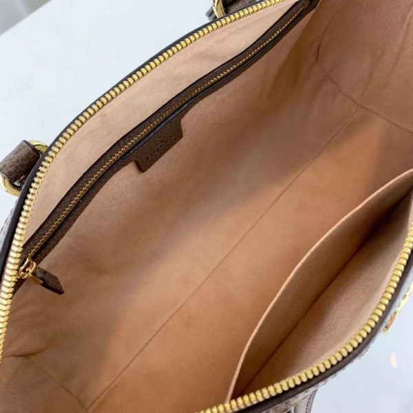 Replica Gucci Ophidia GG Medium Top Handle Bag, Coffee - Image 9