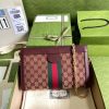 Best Replicas Bags - Gucci Ophidia GG Small Shoulder Bag - Burgundy Replica Shop For Best Louis Vuitton LV Replica Bags With Cheap Price