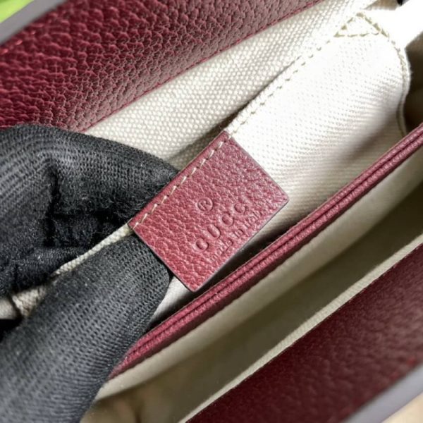 Gucci Ophidia GG Small Shoulder Bag - Burgundy Replica - Image 8