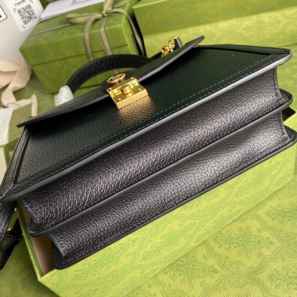 Gucci Ophidia Leather Top Handle Bag with Web Strap - Replica - Image 5