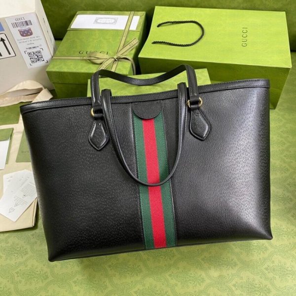 Replica Gucci Ophidia Leather Tote Bag 631685 Designer Style - Image 4