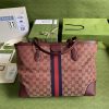 Best Replicas Bags - Replica Gucci Ophidia Medium Tote - Burgundy GG Canvas 631685 Shop For Best Louis Vuitton LV Replica Bags With Cheap Price