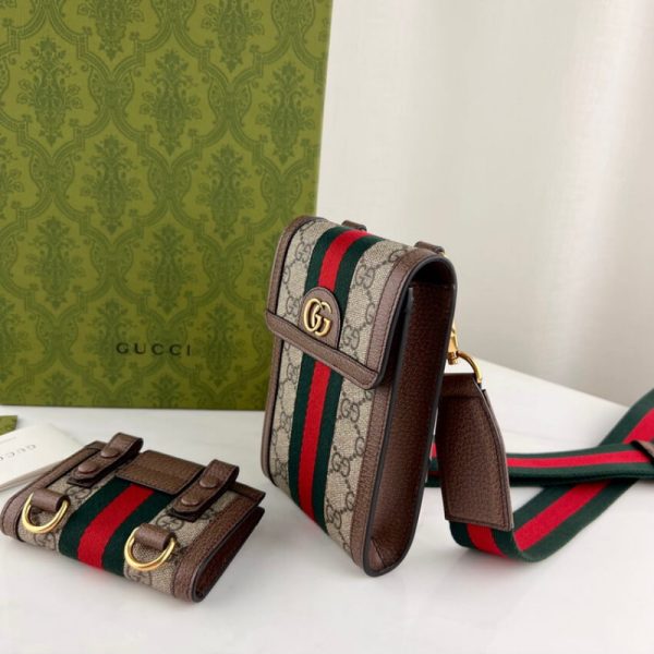 Replica Gucci Ophidia Mini Bag with Detachable Wallet - Image 6