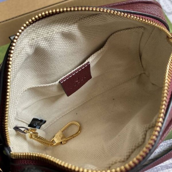 Replica Gucci Ophidia Mini Bag Web Burgundy 517350 - Image 10