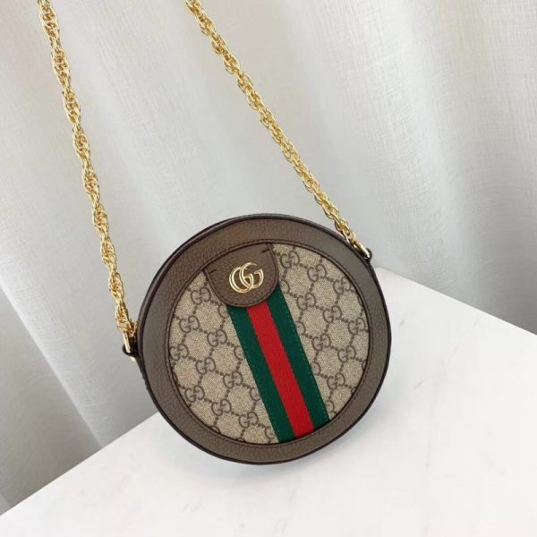 Replica Gucci Ophidia Mini GG Round Shoulder Bag - Image 5