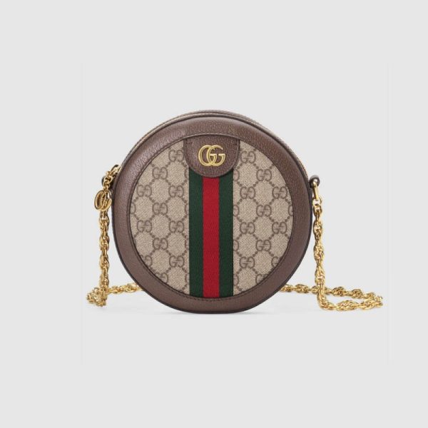 Replica Gucci Ophidia Mini GG Round Shoulder Bag