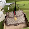 Best Replicas Bags - Replica Gucci Ophidia Small Top Handle Web Bag 651055 Shop For Best Louis Vuitton LV Replica Bags With Cheap Price