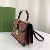 Best Replicas Bags - Replica Gucci Ophidia Top Handle Bag in Burgundy Shop For Best Louis Vuitton LV Replica Bags With Cheap Price