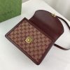 Best Replicas Bags - Replica Gucci Ophidia Top Handle Bag in Burgundy Shop For Best Louis Vuitton LV Replica Bags With Cheap Price