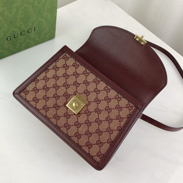 Replica Gucci Ophidia Top Handle Bag in Burgundy - Image 5