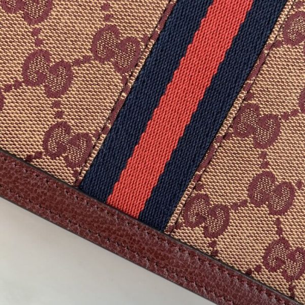 Replica Gucci Ophidia Top Handle Bag in Burgundy - Image 7