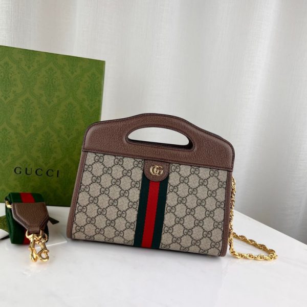 Replica Gucci Ophidia Small Tote Web Brown 693724 - Image 4