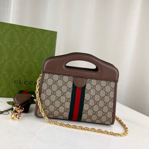 Replica Gucci Ophidia Small Tote Web Brown 693724 - Image 5