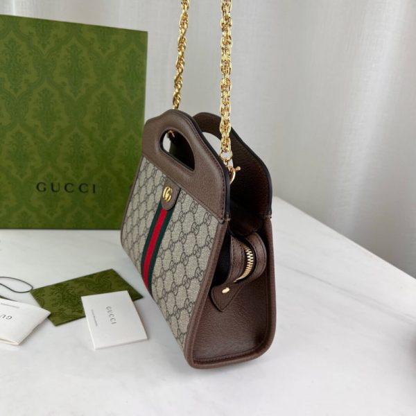 Replica Gucci Ophidia Small Tote Web Brown 693724 - Image 6