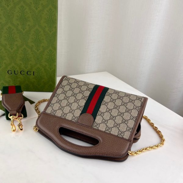 Replica Gucci Ophidia Small Tote Web Brown 693724 - Image 7