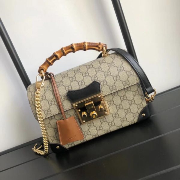 Replica Gucci GG Padlock Small Bamboo Shoulder Bag 603221 - Image 2