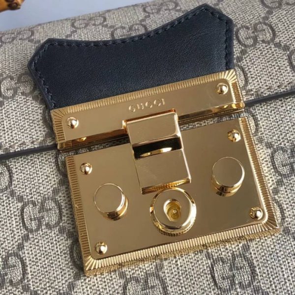 Replica Gucci GG Padlock Small Bamboo Shoulder Bag 603221 - Image 5