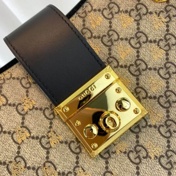 Replica Gucci GG Supreme Bee Padlock Shoulder Bag 479197 - Image 6