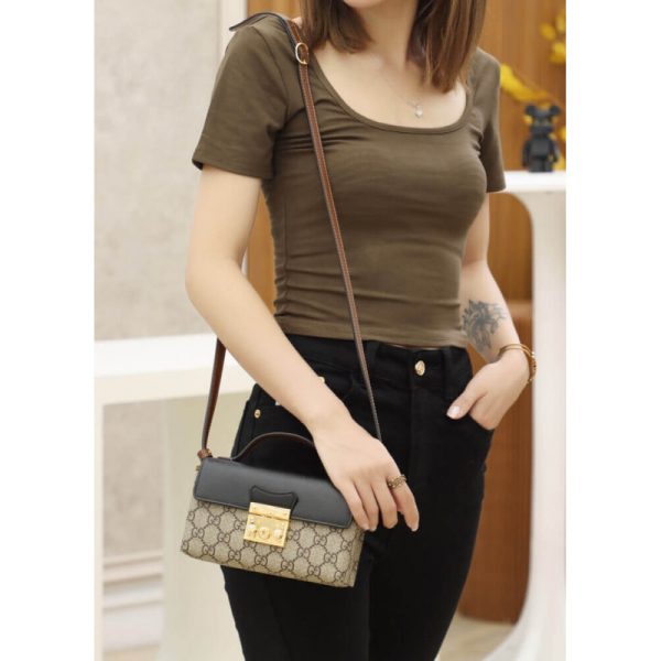 Replica Gucci Padlock Mini Bag in Black - Style 652683 - Image 3